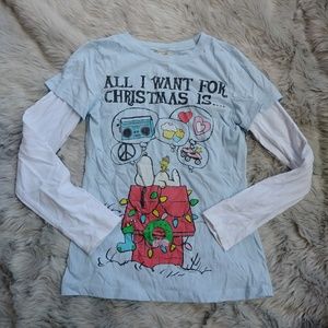 4 for $20Girl's Snoopy Christmas Long Sleeve Shirt
